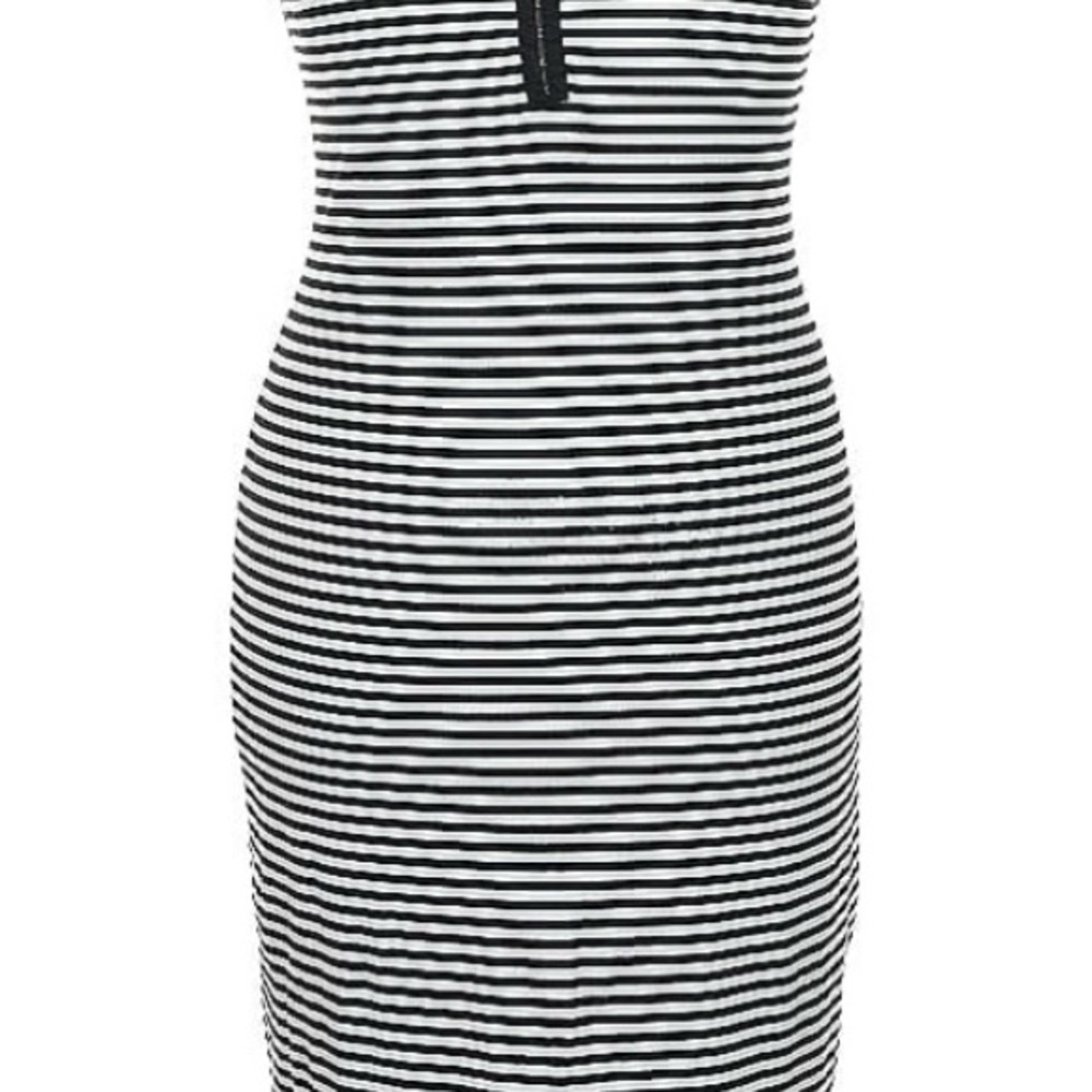 Torrid Black and White Rib Knit Top
